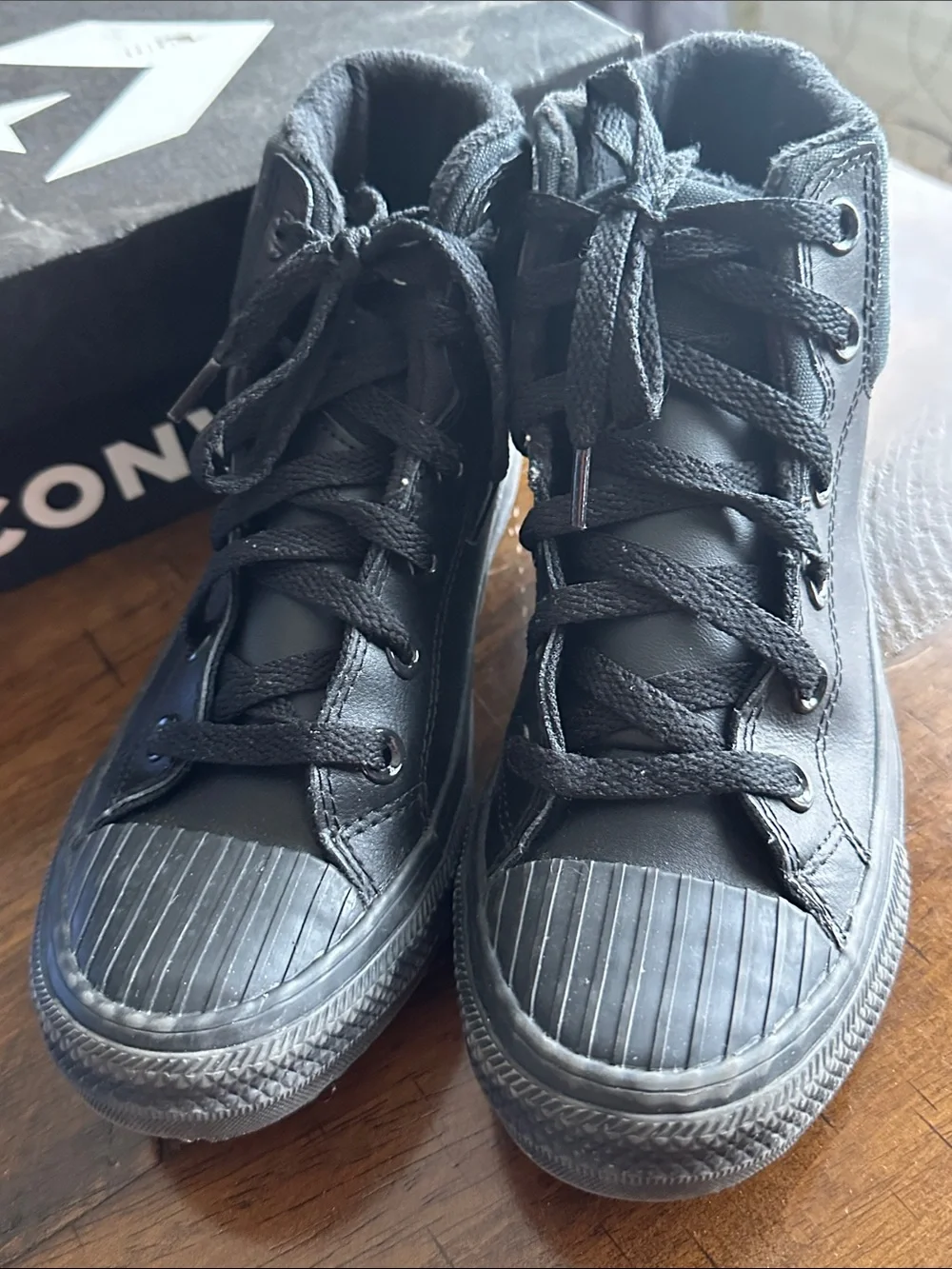 Converse Kids Black High-Top Sneakers